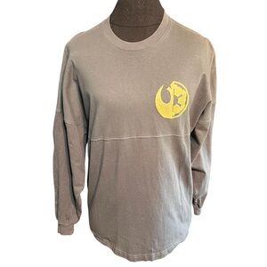 Disney Parks Star Wars Gray Spirit Jersey Oversized XS